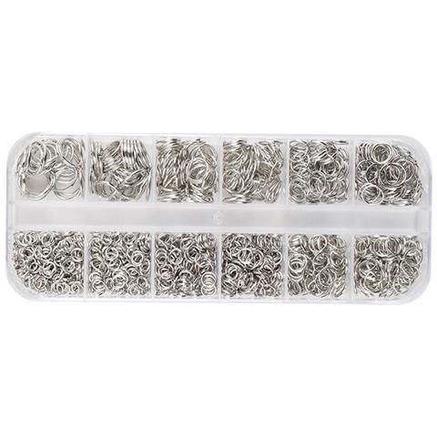 Accessori Per Gioielli Con Anello In Ferro Con Chiusura A Moschettone, Scatola Da 17 - Foto 3