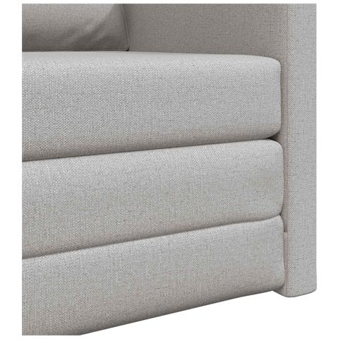 Divano Letto 2-in-1 Grigio Nuvola 74x77x81 cm Tessuto - Foto 9