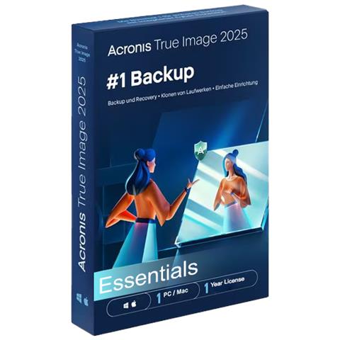 | True Image | Essentials | 5 Pc /mac | 1 Anno | 5 Utenti | 1 Anno | Mac | Attivazione E-mail - Foto 1