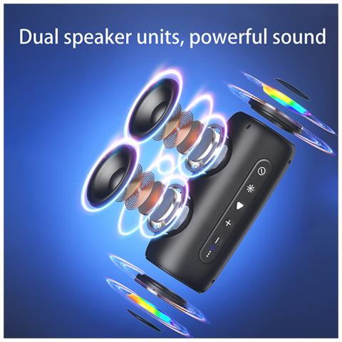 Altoparlante Bluetooth Con Luci Rgb Black - Foto 2