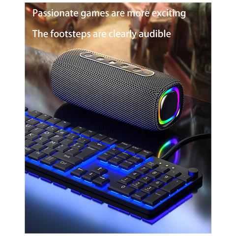 Altoparlante Bluetooth Con Luci Rgb Black - Foto 7
