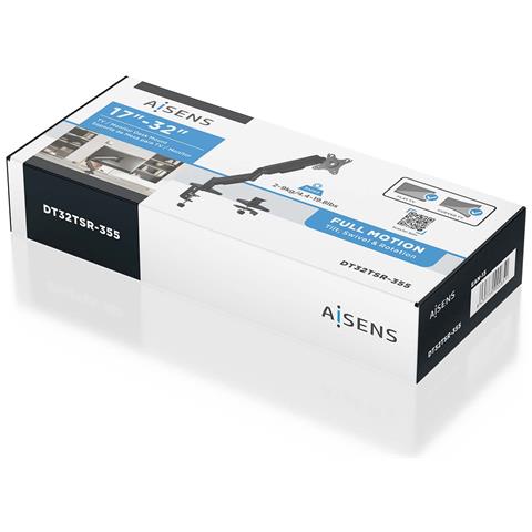 DT32TSR-355 Supporti a parete per TV 81,3 cm (32") Scrivania Nero - Foto 7