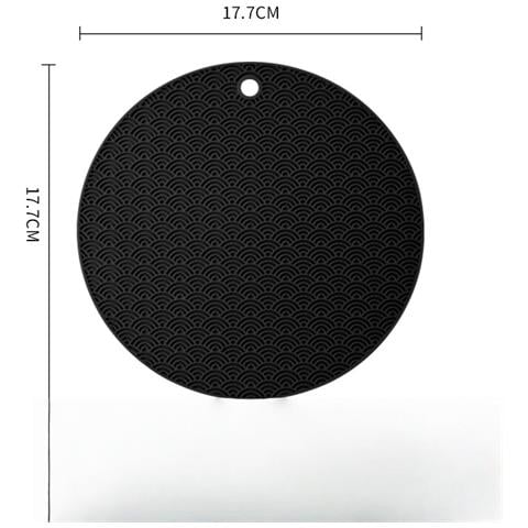Tappetino Isolante In Silicone Con Motivo Nuvola Auspiciosa - Protezione Termica Per La Tua Cucina Black - Foto 3