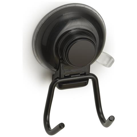 Appendiabiti Doppio Da Muro In Metallo E Resine Termoplastiche Ho26 Serie Hot Nero Matt - Foto 1