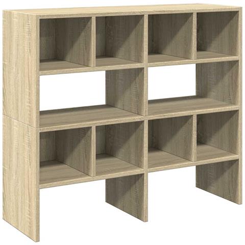 Scarpiere 2 pz Impilabili Rovere Sonoma 89,5x30x40 cm - Foto 1