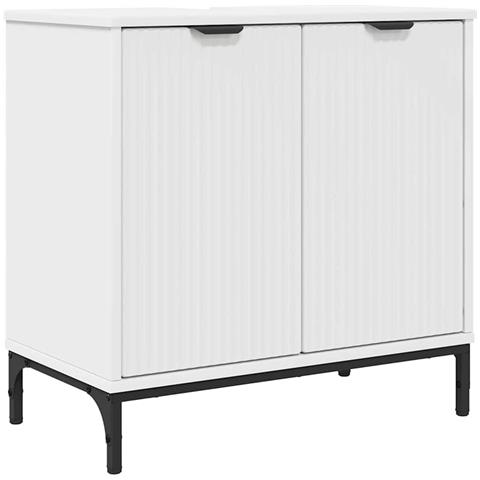 Armadio per Lavabo da Bagno Bianco 60,5 x 33,5 x 61 cm - Foto 1