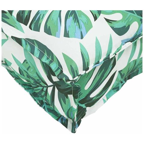 Cuscino per seduta pallet 6 pcs Motivo a foglia 40 x 40 x 8 cm - Foto 9