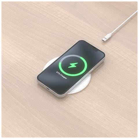 ASCH-15W1WC057-W Caricabatterie per dispositivi mobili Smartphone Bianco USB Carica wireless Interno - Foto 7