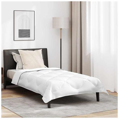 Piumone per tutte le stagioni Bianco 135 x 200 cm Microfibra - Foto 2