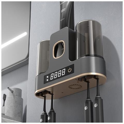 Sterilizzatore Smart Uv Per Spazzolini - Porta Spazzolini Elettrico Da Parete - Foto 2