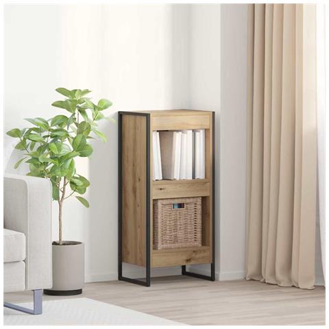 Armadio per Libri Rovere Artigianale 80 x 30 x 155 cm - Foto 2