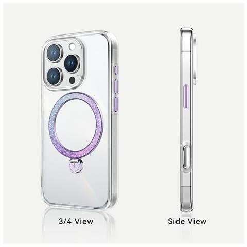 Cover per iPhone 16 Pro Max - TPU+PC, Viola, MagSafe - Foto 2