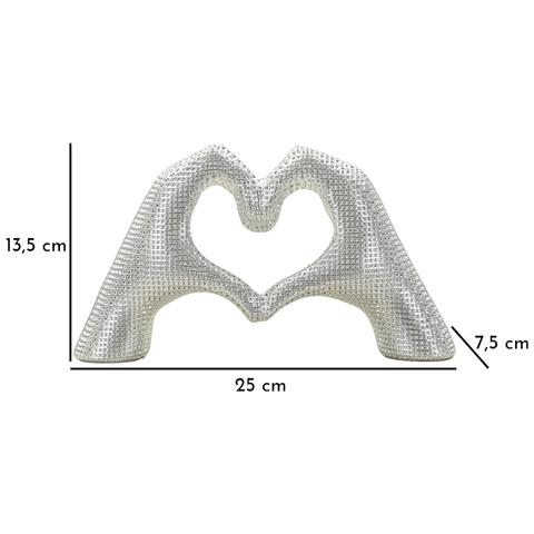 Scultura Lover In Resina Argento: Coppia Di Amanti - Foto 7