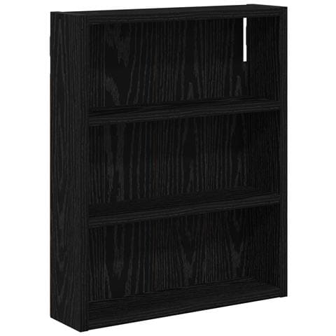 Armadio da bagno a muro Rovere Nero 40 x 10 x 50 cm - Foto 1