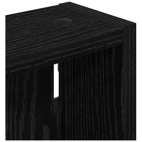 Armadio da bagno a muro Rovere Nero 40 x 10 x 50 cm - Foto 9