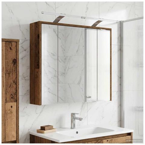 Mobiletto per specchio da bagno Legno vecchio - Foto 2