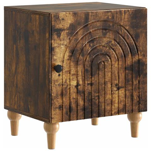 Armadio da Notte Rovere Fumo 43 x 34,5 x 50 cm - Foto 1