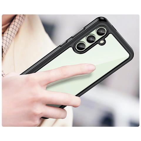 ""custodia In Silicone Con Cornice In Gel Per Samsung Galaxy S24 Fe"" - Nera - Foto 2