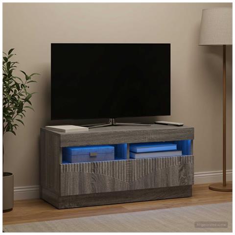 Mobile TV LED Sonoma grigio Legno ingegnerizzato - Foto 2