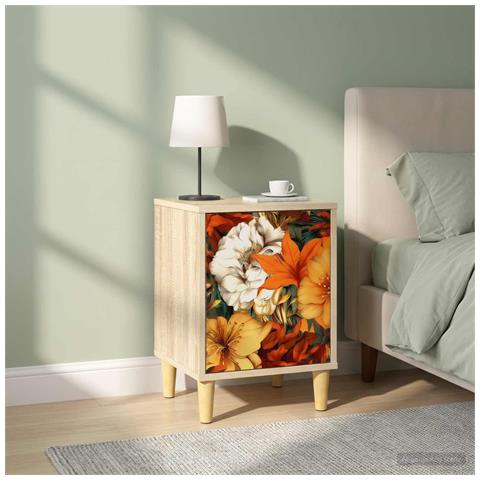 Armadio da Notte GENNEP 2 pz Rovere Sonoma 36 x 33 x 50 cm - Foto 2