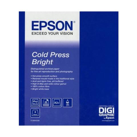 Rotolo Cold Press Bright Paper da 152,4cm x 15, 2m - 305gr / mq - Foto 1