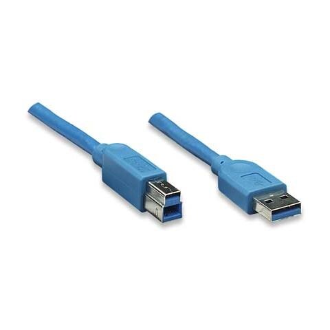 ICOC U3-AB-30-BL - Cavo USB 3.0 A maschio / B maschio 3 m blu - Foto 1