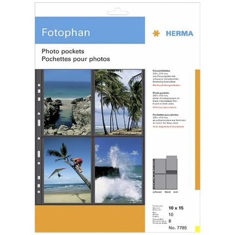 fotophan 10x15 10 fogli neri 7785 - Foto 1