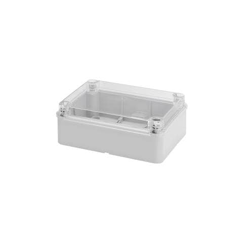 Cassetta Di Derivazione E Per Apparecchiature Elettriche Ed Elettroniche Con Coperchio Basso A Vite Trasparente Ip56 Dimensioni Interne 190x140x70 Con Pareti Lisce - Foto 3