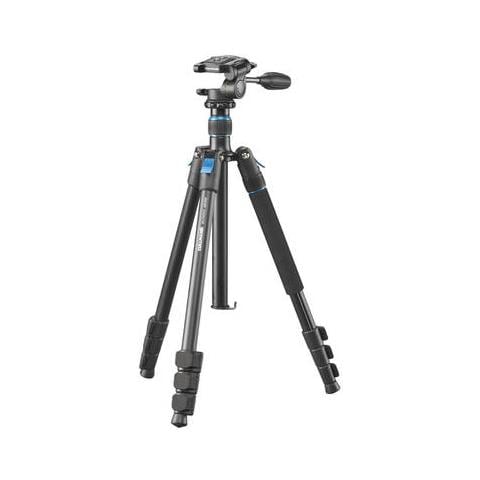 Rondo 460M RW20 - Treppiede tutto tondo con testa a 3 vie, capacità di carico 4 kg, dimensioni confezione: 43,5 cm, altezza estensione: 157,5 cm - Foto 1