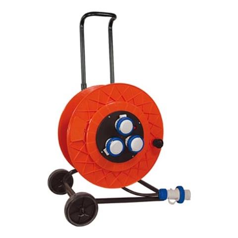 Avvolgicavo Industriale Golia 3 Prese 2p+t 16a 230v Supporto Metallico Carrellato Ip55 12160 - Foto 1