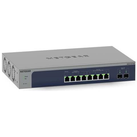 MS510TXM switch di rete Gestito L2/L3/L4 10G Ethernet (100/1000/10000) Grigio, Blu - Foto 1