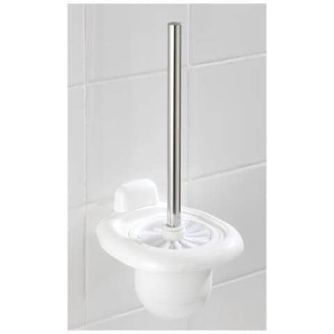 17947100 Portascopino Per Wc Puro, Materiali Plastico, 16 X 36 X 15,5 Cm, Bianco - Foto 2
