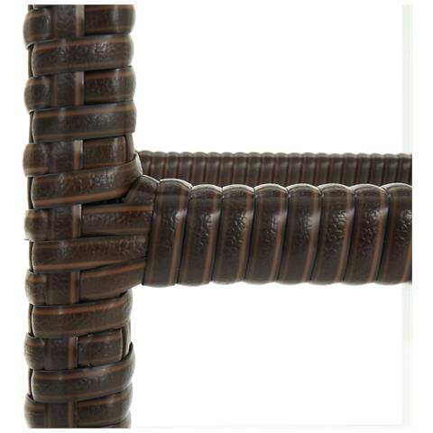 Sgabelli Da Bar Con Cuscini 3 Pz Marroni In Polyrattan - Foto 2