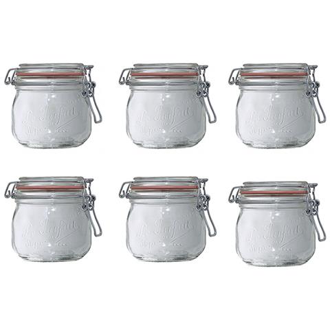 Set Di 6 Barattoli In Vetro Da 500ml - 900505 - Foto 1