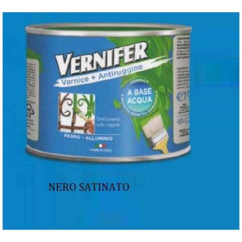 Vernifer Vernice Acqua 500ml Nero Satina - Foto 1