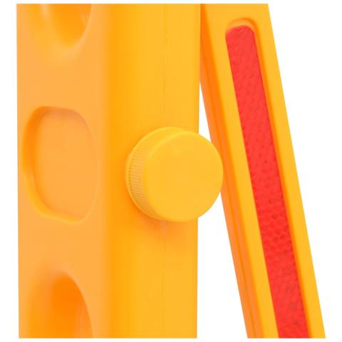 Barriera Stradale Pieghevole Gialla 250x38x96 Cm - Foto 2