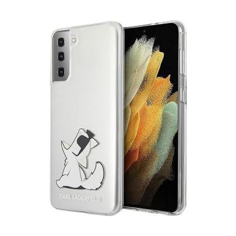 Hard Cover Choupette Eats Transparent, Fr Samsung G996 Galaxy S21 Plus, Klhcs21mcfnrc (klhcs21mcfnrc) - Foto 1