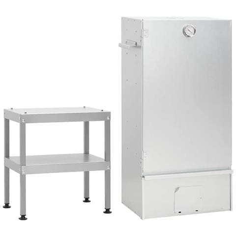 Forno Affumicatore Bbq Con Tavolino In Acciaio Zincato - Foto 1