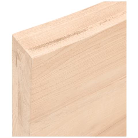 Piano Bagno 40x30x (2-6) cm in Legno Massello Non Trattato - Foto 7