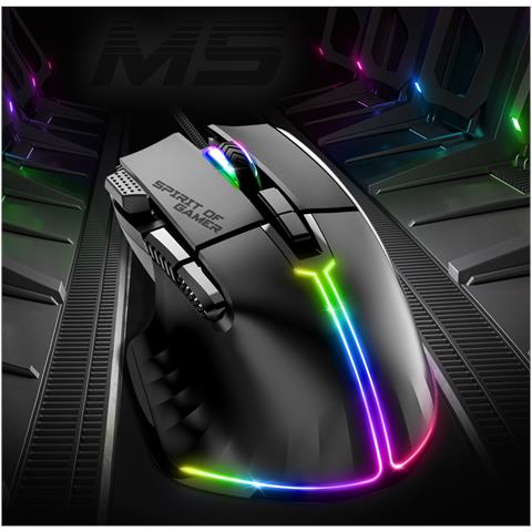 PRO-M5 mouse Gaming Mano destra USB tipo A Ottico 12800 DPI - Foto 2