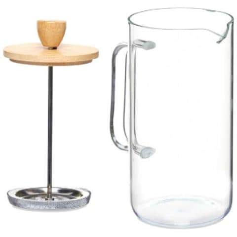 Teiera 600 Ml Naturale Bambù Vetro Borosilicato - Foto 2