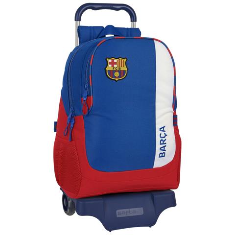 Trolley Per La Scuola Azzurro Rosso Granato 32 X 44 X 16 Cm - Foto 1