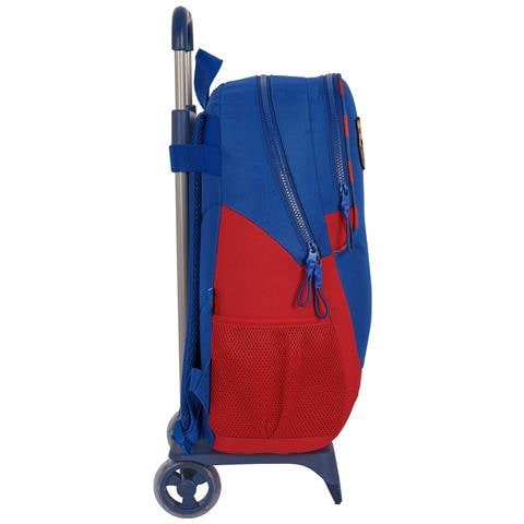 Trolley Per La Scuola Azzurro Rosso Granato 32 X 44 X 16 Cm - Foto 2