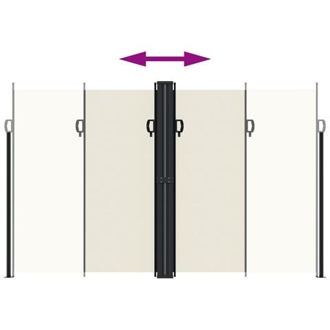 Tenda da Sole Laterale Retrattile Crema 200x1200 cm - Foto 2