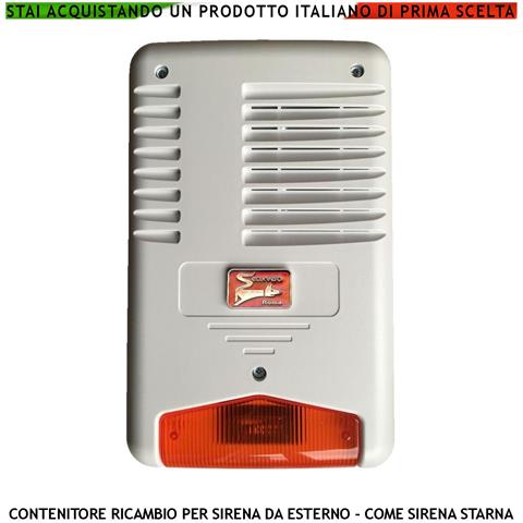 Involucro Di Ricambio Per Sirena Sv-spl Da Esterno Ip44 Può Essere Utilizzata Come Sirena Finta O Civetta Nascondere T - Foto 1