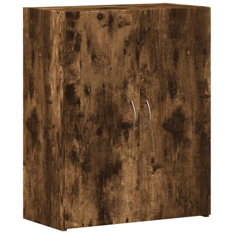 Schedario Rovere Fumo 60x32x77,5 Cm In Legno Multistrato - Foto 2
