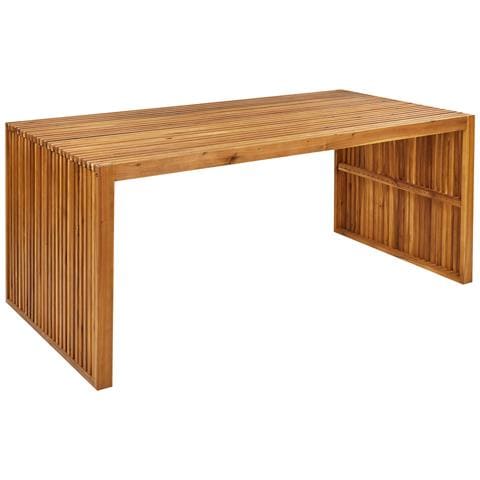 Tavolo Da Giardino Legno D'acacia Chiaro 180 X 90 Cm Sulzano - Foto 2