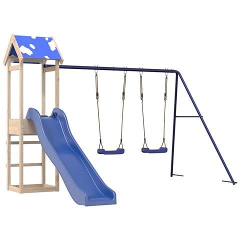 Set Da Gioco Da Esterno In Legno Massello Di Pino - Foto 1