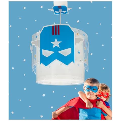 Lampada Da Soffitto Per Bambini Blue Hero Supereroe - Foto 1