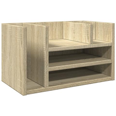 Organizer Scrivania Rovere Sonoma 44,5x24x25 Legno Multistrato - Foto 2